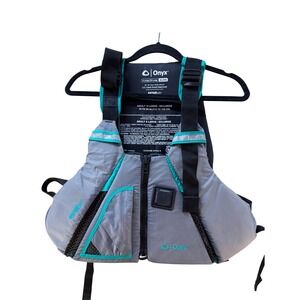 Onyx MoveVent Dynamic Life Vest Gray Teal Type III PFD XL/2XL Model 3046